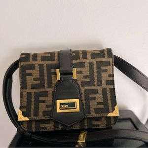 Fendi mini fabric shoulder bag
